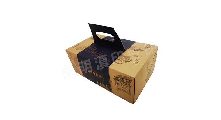 牛皮纸弥勒卤鸡手提卡纸盒